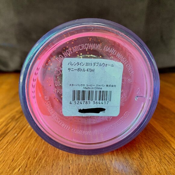 STARBUCKS Japan Valentines Day Tumbler 2019 NEW Limited Edition Pink Hearts Rare - Picture 8 of 10